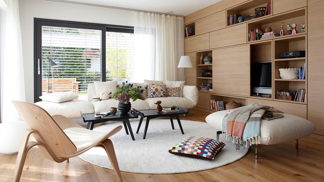 Wandgestaltung wohnzimmer braun: wandgestaltung braun ideen ...