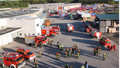 Feuerwehrprobe bei SchwörerHaus am 16.05.2012