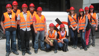 Firmenbesuch bei Holcim in Dotternhausen