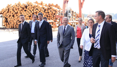 Zu Besuch: Dr. Nils Schmid und Olaf Scholz